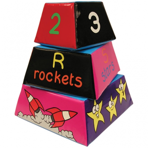 Soft Play Space Pyramid Blocks